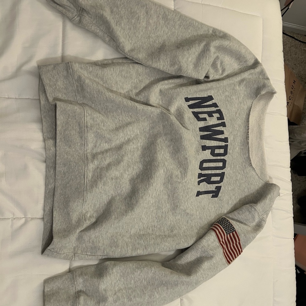 John Galt Erica Off-The-Shoulder Newport Sweatshirt